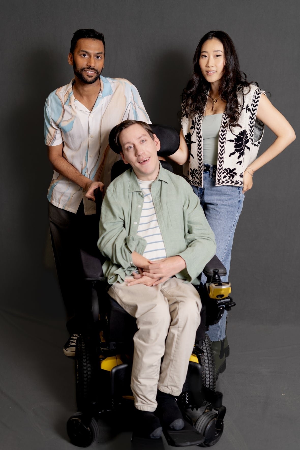 you-re-my-hero-stills-1 A picture of You're My Hero's Sean Towgood, Vas Saranga and Tina Jung