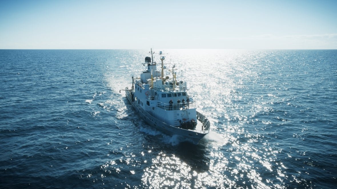 the-wild-ones-crew A large research vessel in the water.