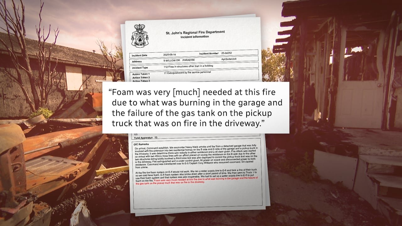 Burned material is in the background. A white document is superimposed on top.